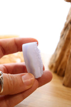 Blue Lace Agate Heart Druzy + Stand | 45g