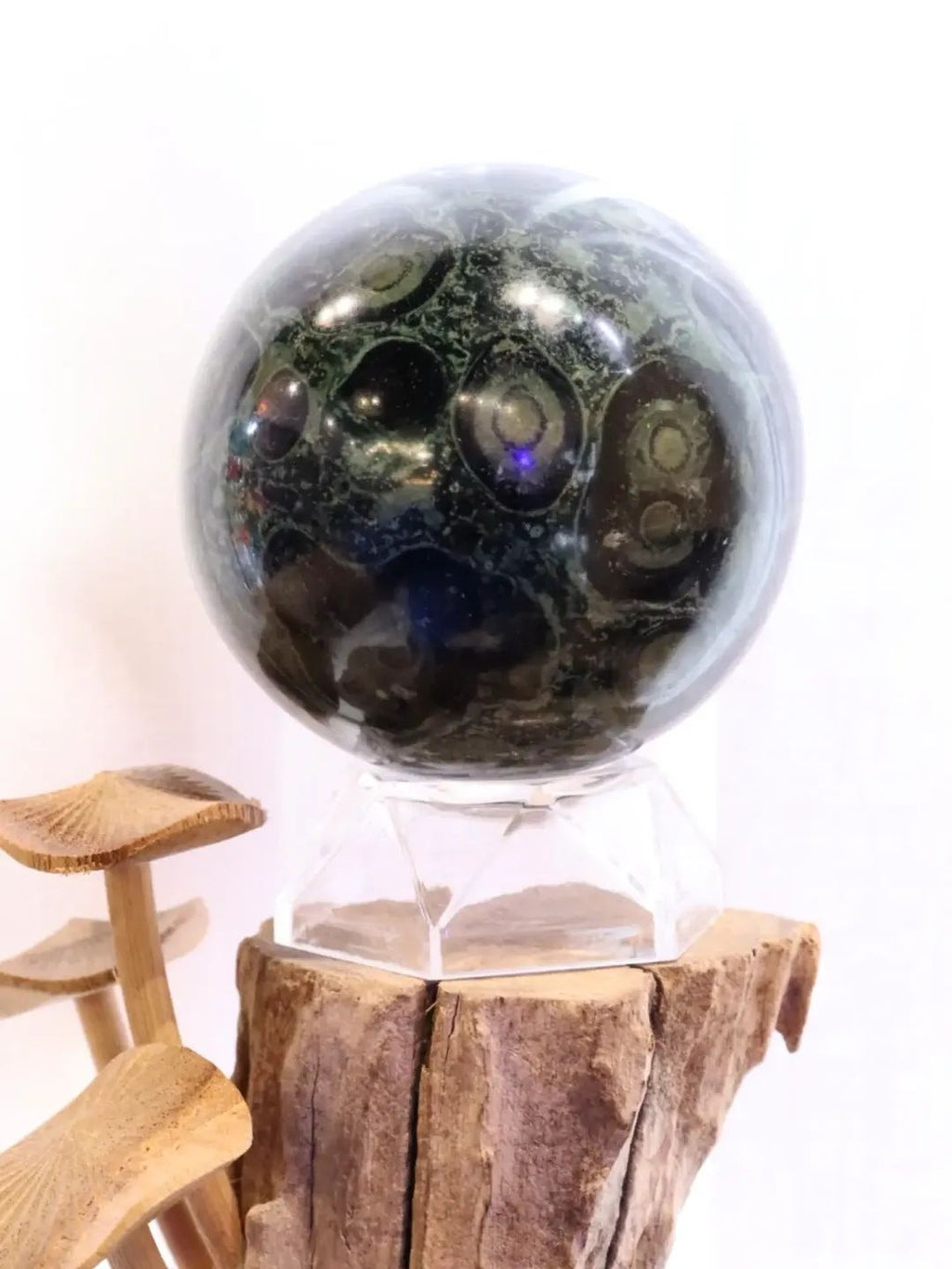 Kambaba Jasper Sphere + Stand | 660g