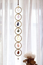 Seven Sacred Crystal Hanger | Gold