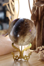 Smokey Quartz Sphere + Stand | 780g