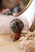 Dragon's Blood Jasper Sphere + Stand | 98g