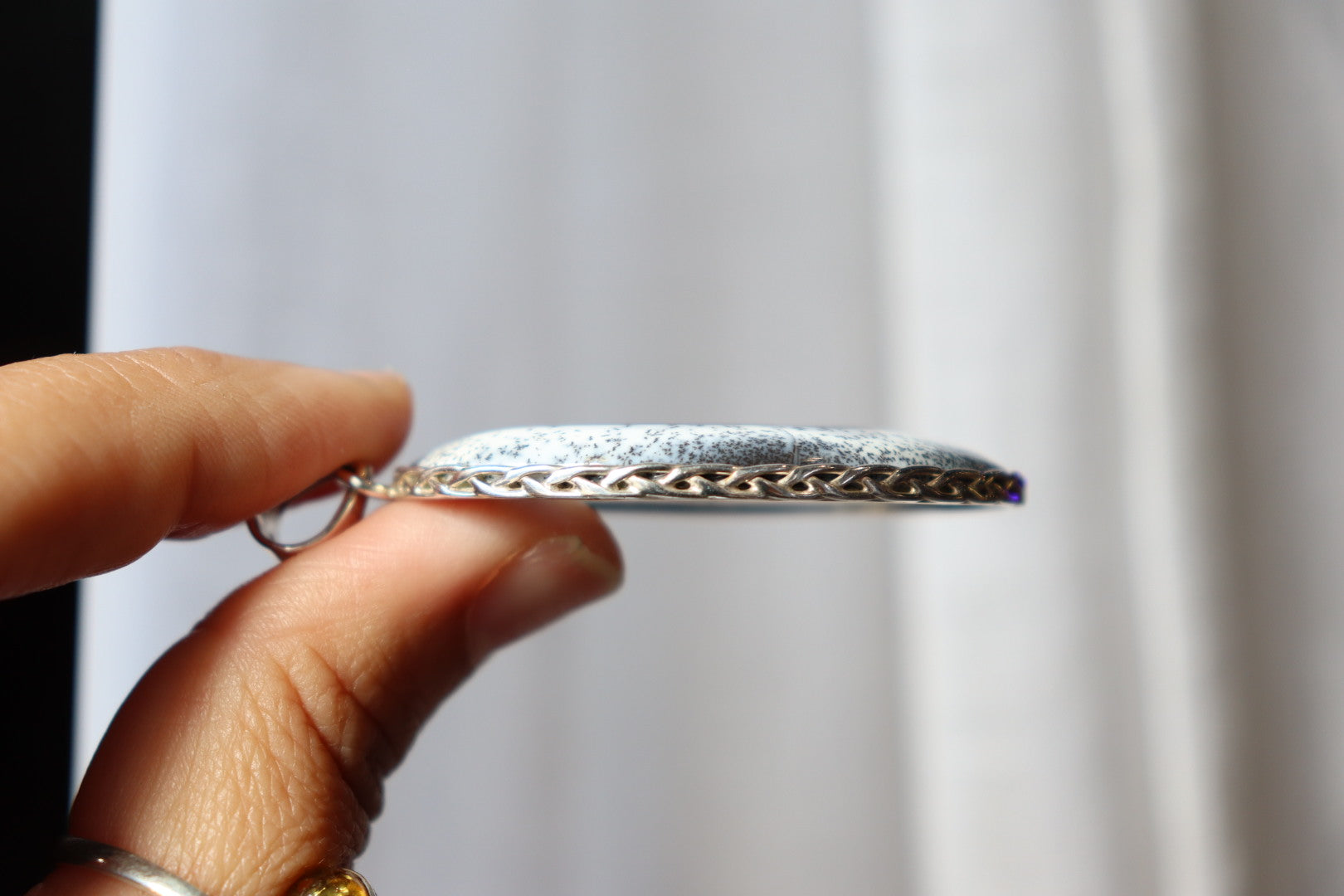 Dendritic Agate Pendant | Oval