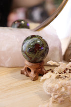 Dragon's Blood Jasper Sphere + Stand | 98g