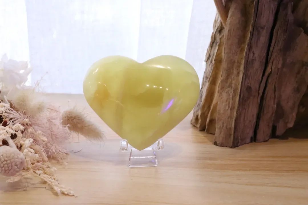 Yellow Calcite Heart | 209g