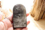 Silver Obsidian Tree of Life Carving