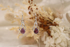 Amethyst Earrings | Knot Set