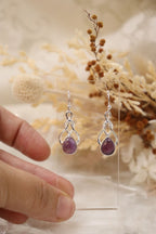 Amethyst Earrings | Knot Set