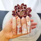Natural Pink Agate Points