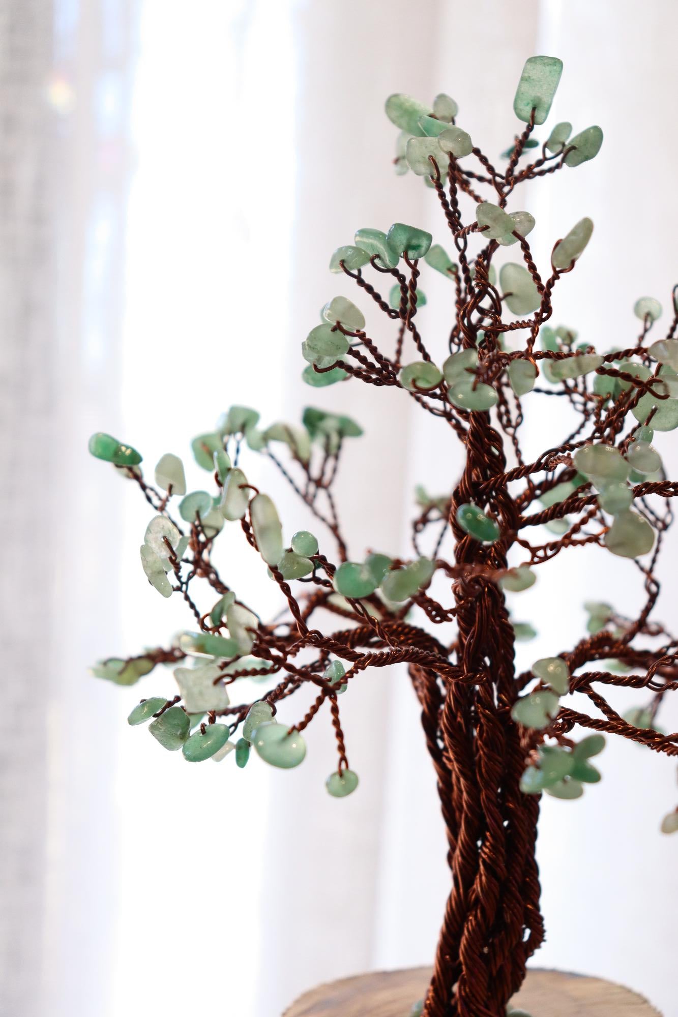 Green Adventurine Wired Chip Tree
