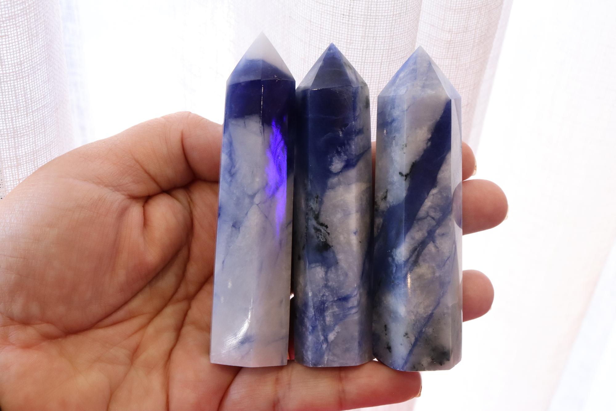 Blue Afghanite Points