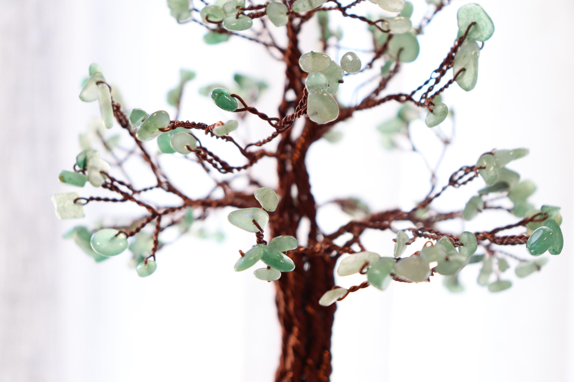Green Adventurine Wired Chip Tree