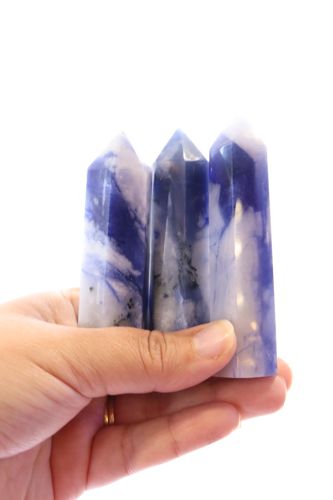 Blue Afghanite Points