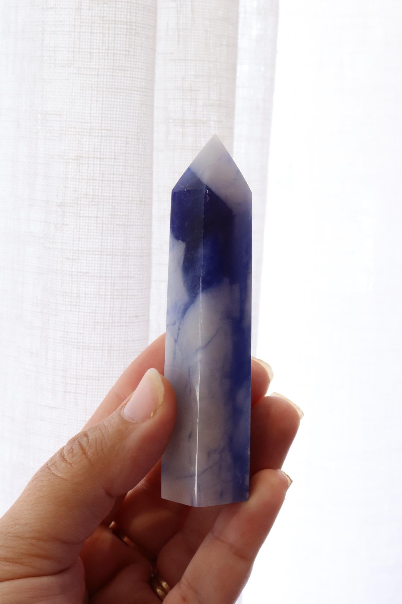 Blue Afghanite Points