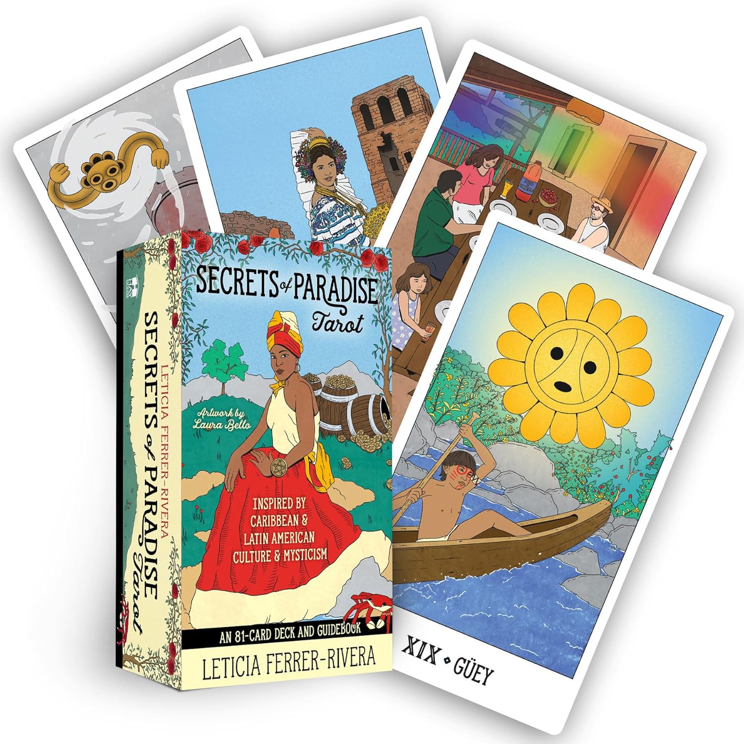 Secrets Of Paradise Tarot: An 81-Card Deck & Guidebook Inspired by Caribbean & Latin American Culture & Mysticism