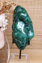 Malachite Specimen + Stand | Polished