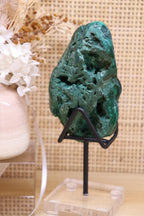 Malachite Specimen + Stand | Polished