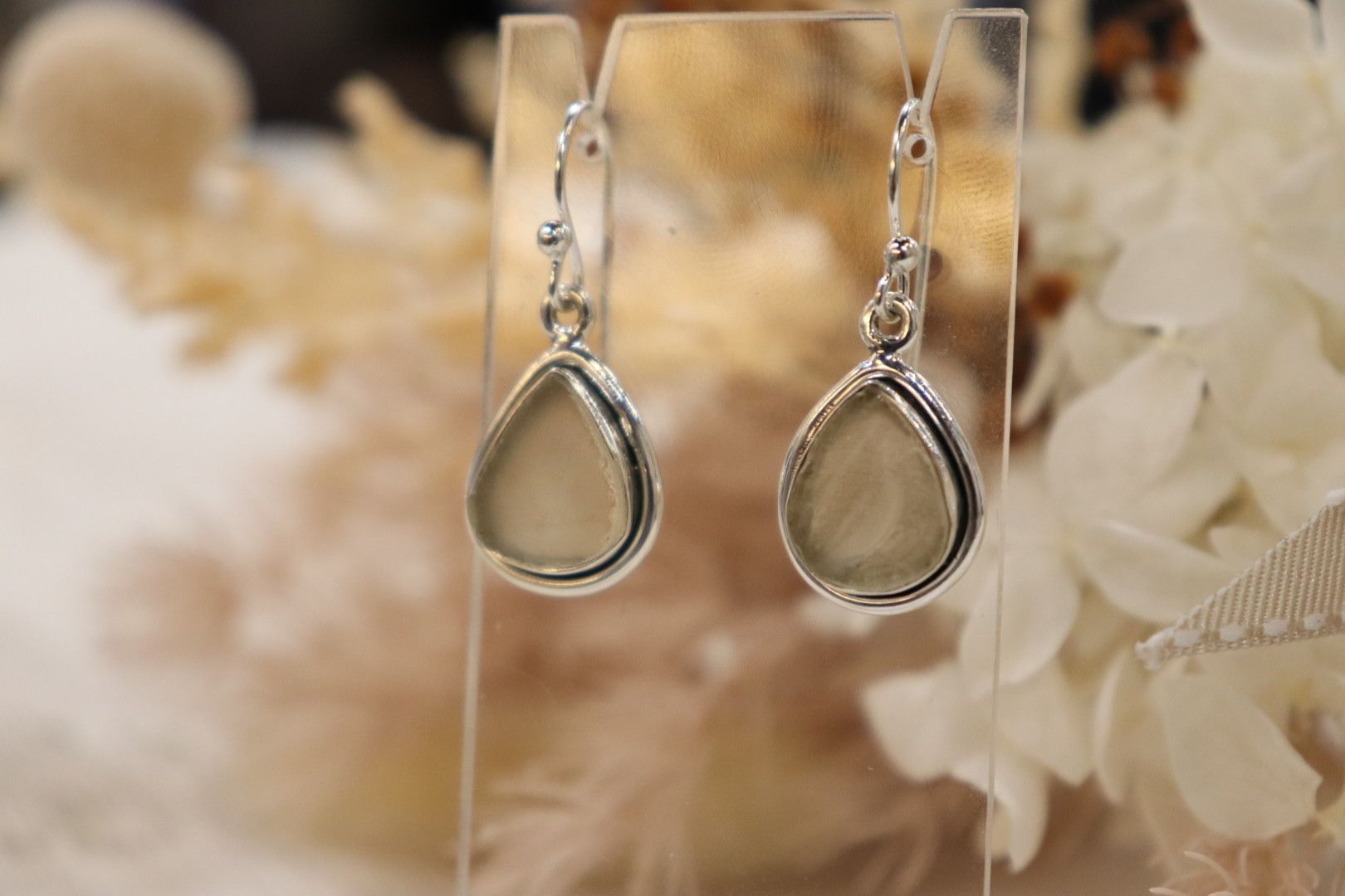 Libyan Desert Glass | Earrings Tear Drop
