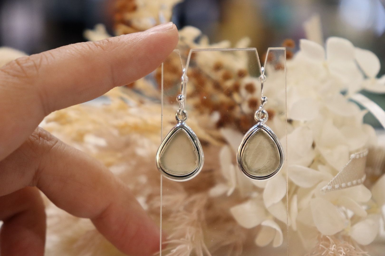 Libyan Desert Glass | Earrings Tear Drop