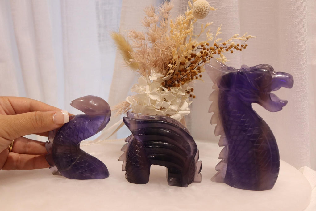 Fluorite Dragon | 3 Piece Set