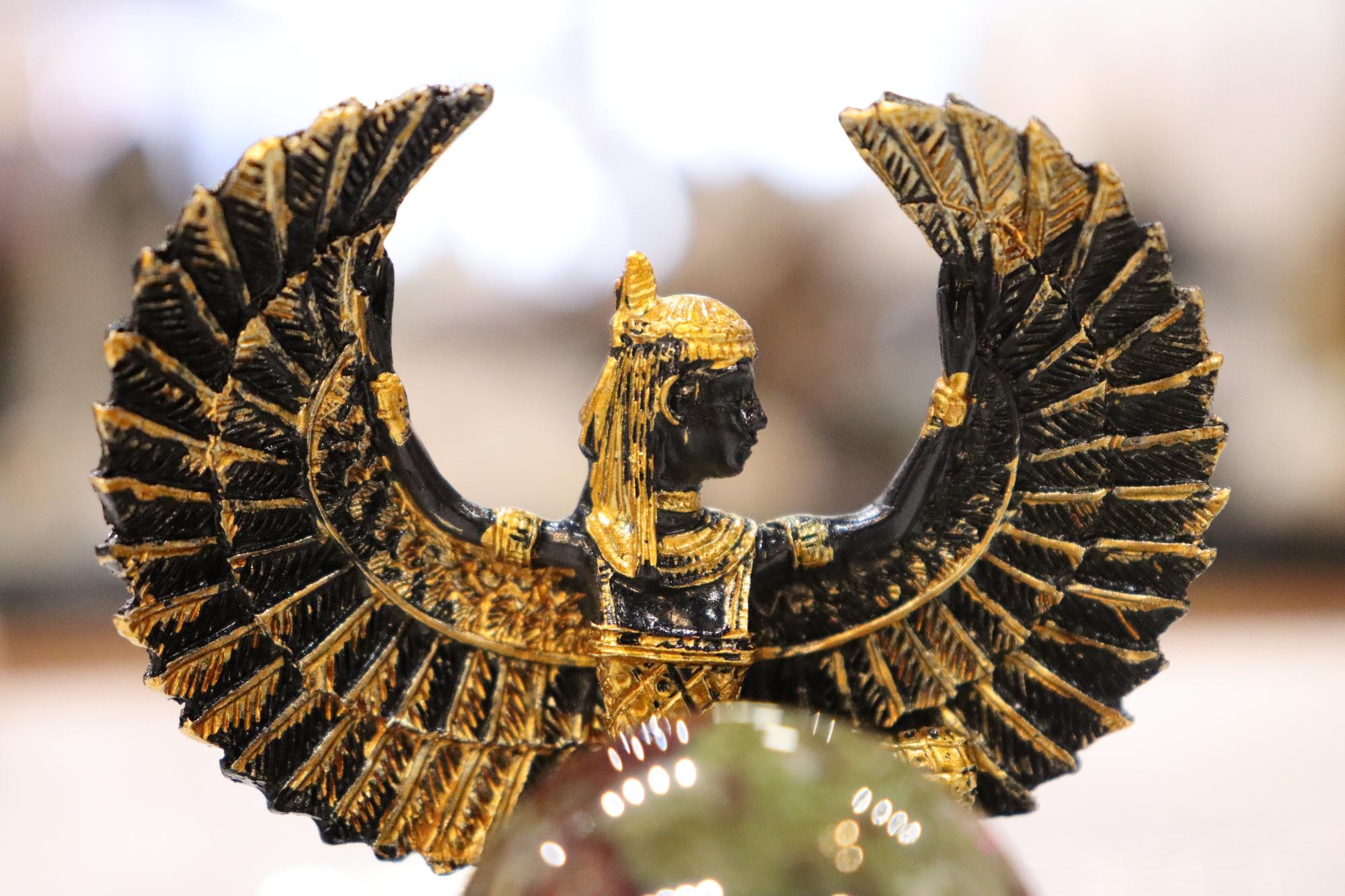Egyptian Goddess Isis Sphere Holder