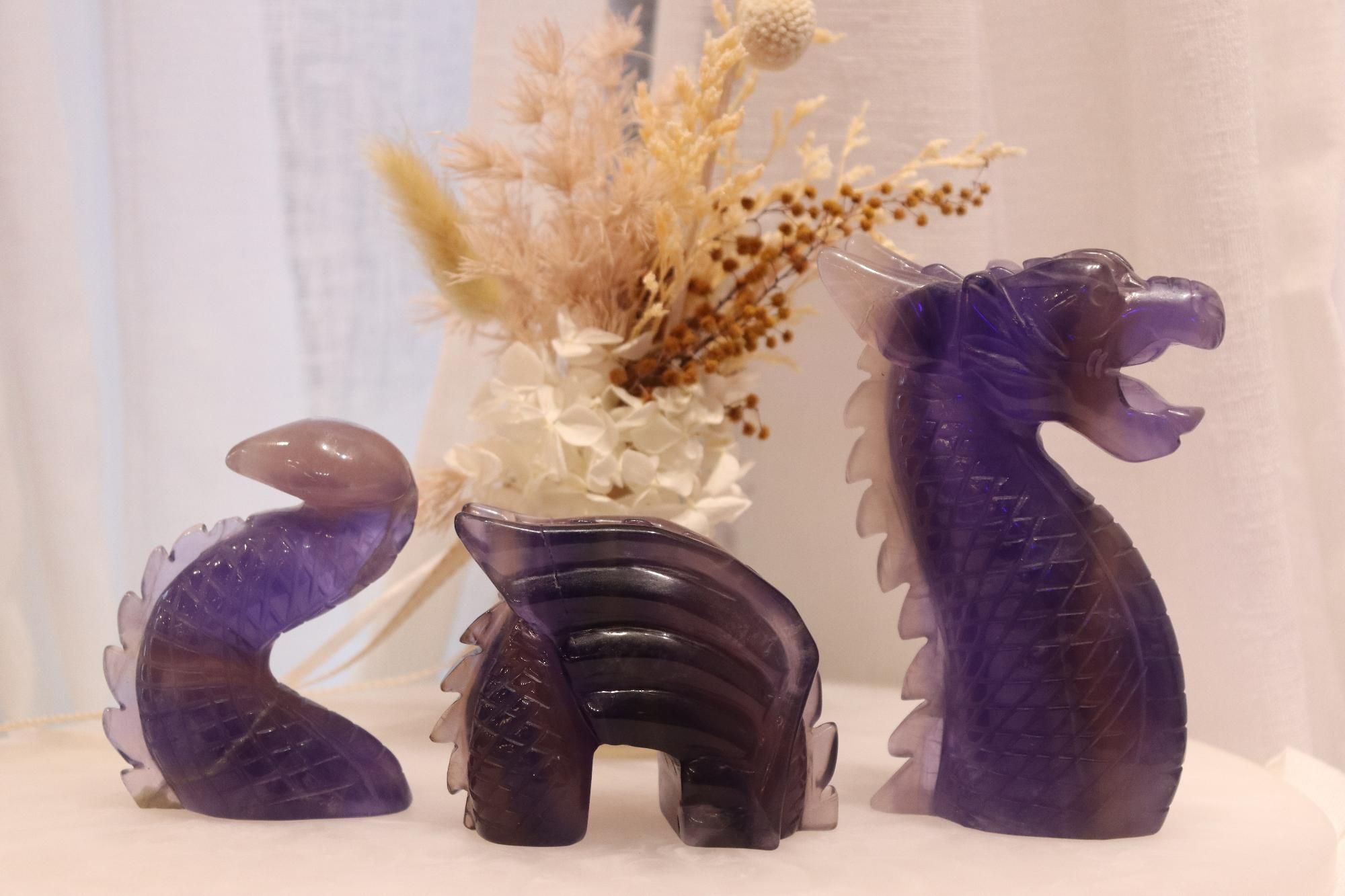Fluorite Dragon | 3 Piece Set