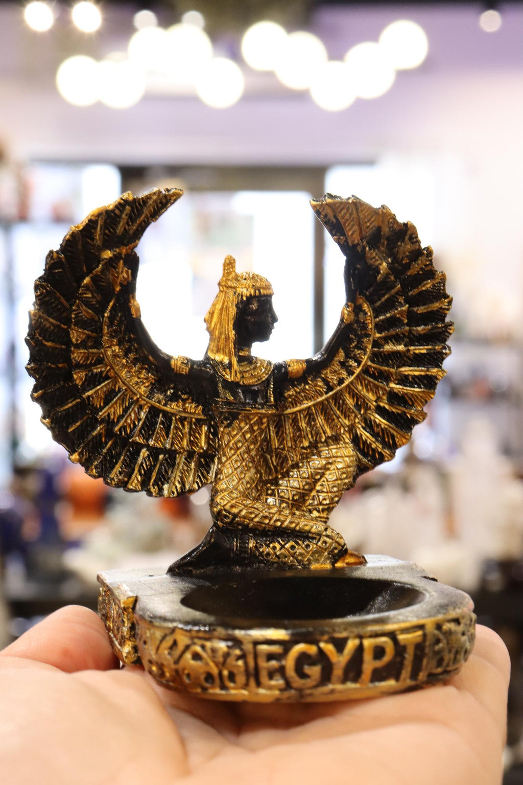 Egyptian Goddess Isis Sphere Holder