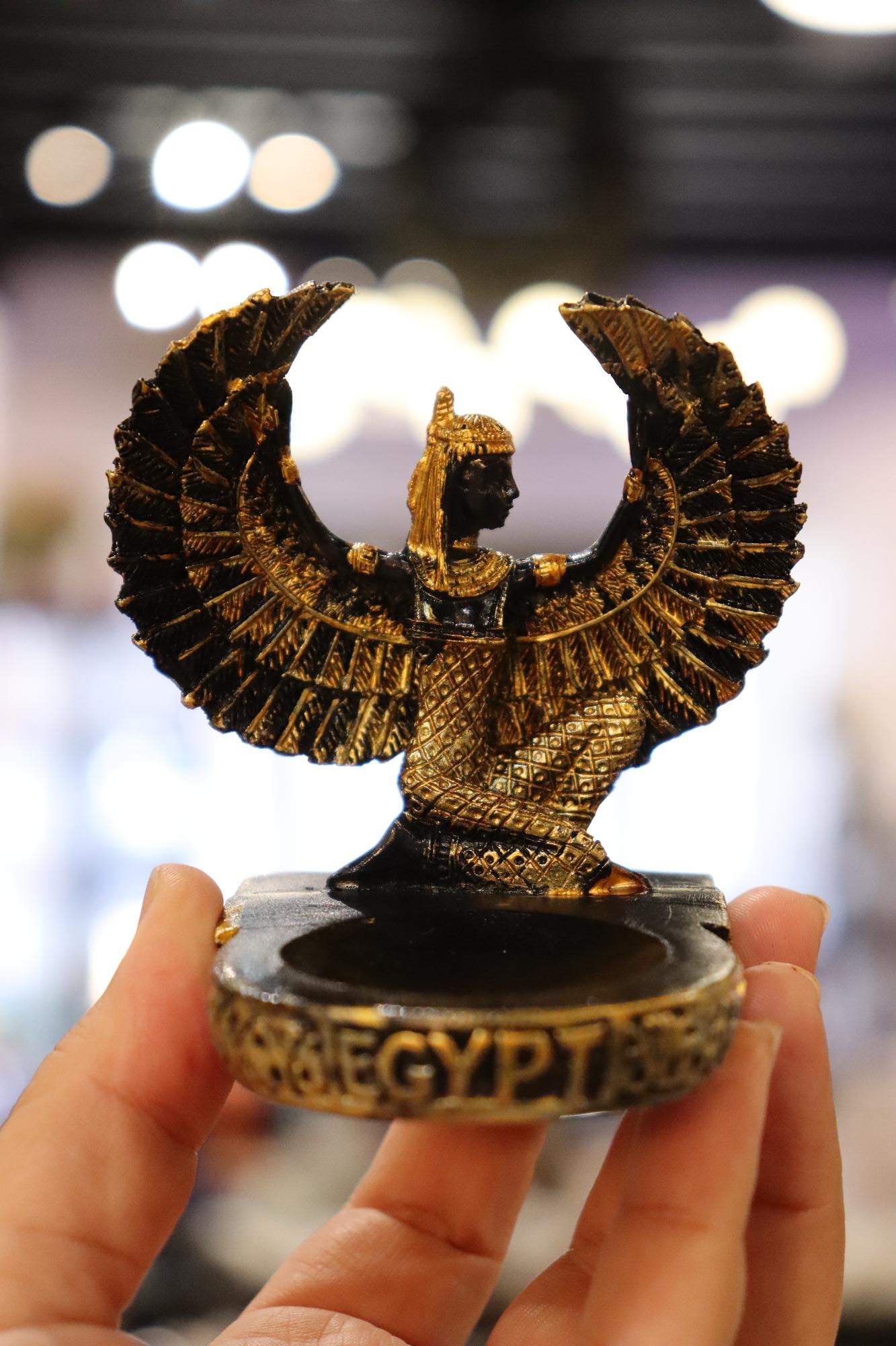 Egyptian Goddess Isis Sphere Holder