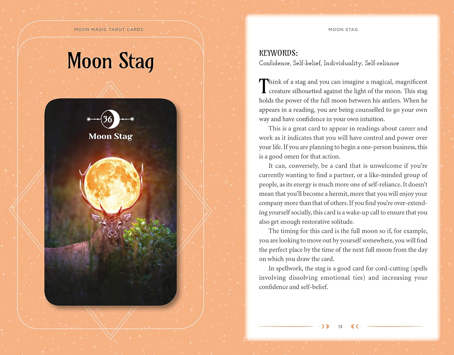 Moon Magic Book & Card Deck: Includes a 50-Card Deck and a 128-Page Guide Book