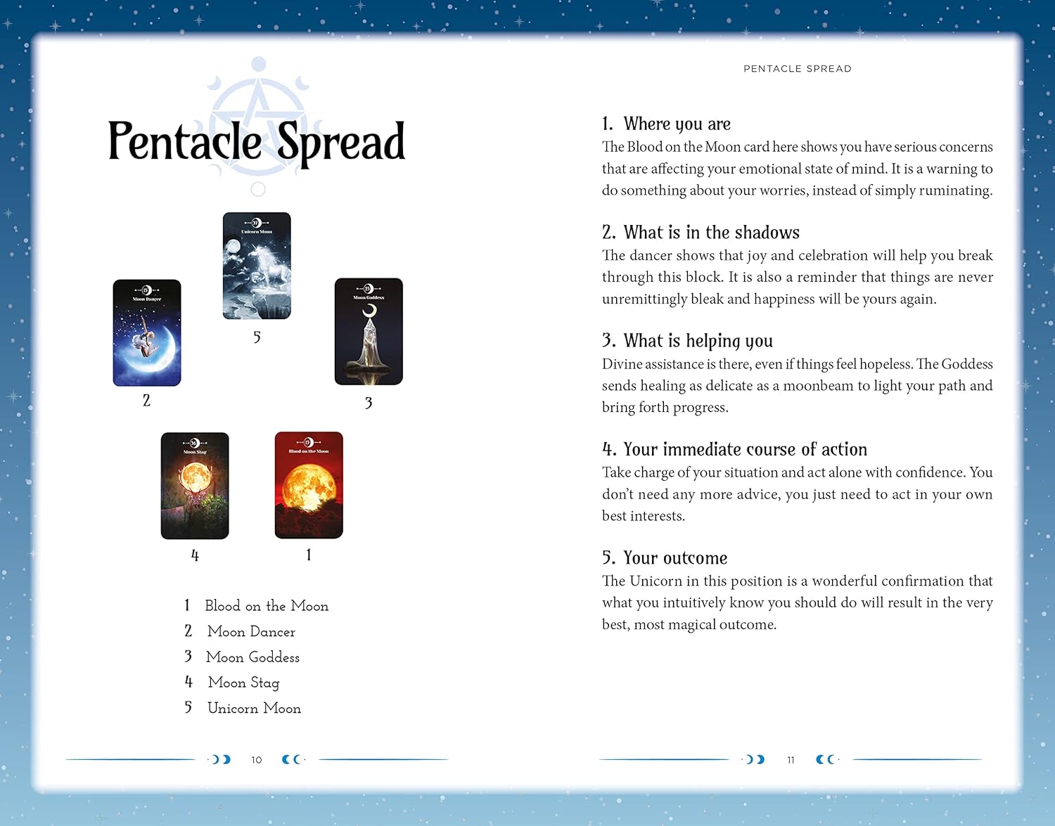 Moon Magic Book & Card Deck: Includes a 50-Card Deck and a 128-Page Guide Book