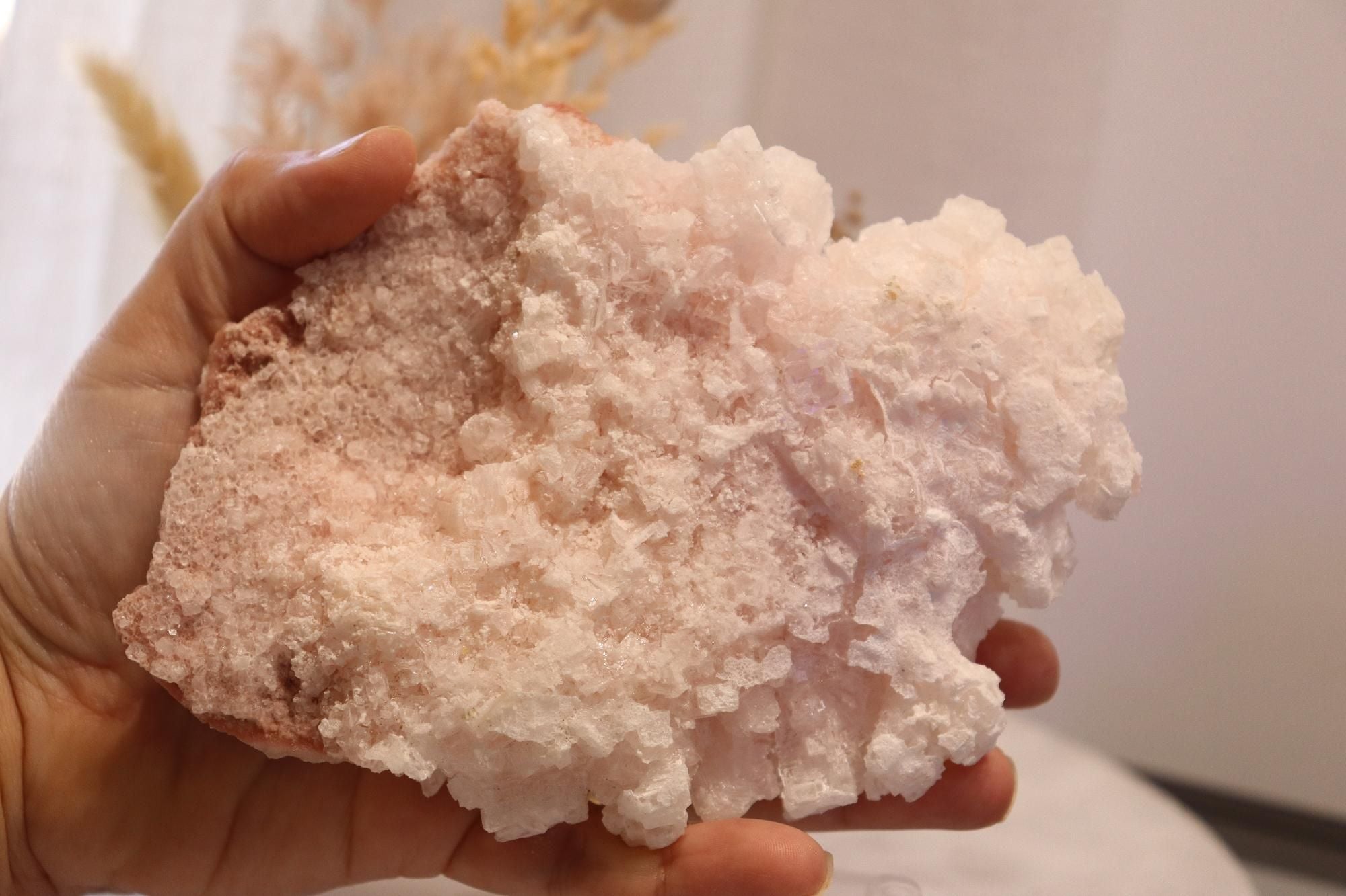 Pink Halite | Raw Specimen + Stand 342g