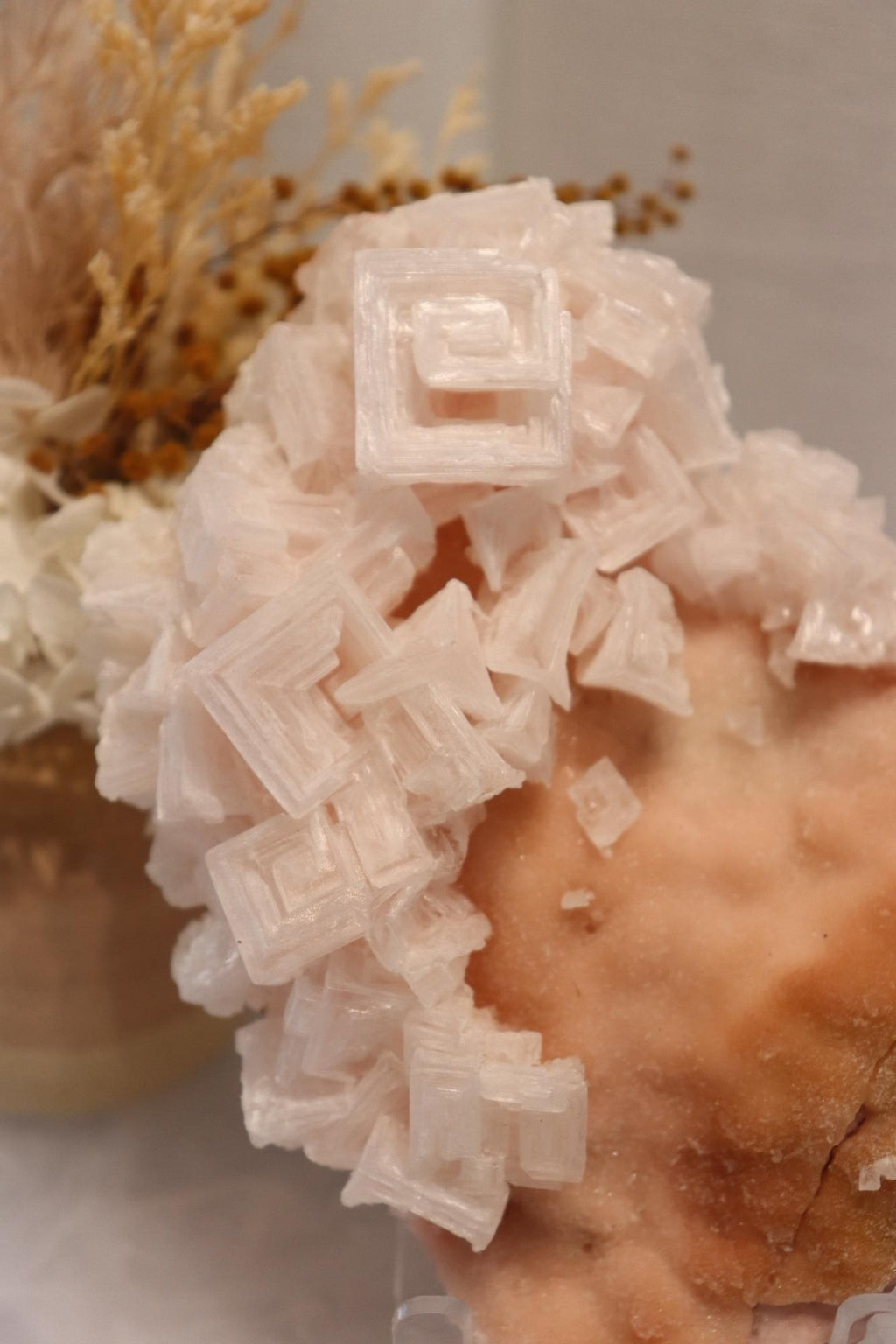 Pink Halite | Raw Specimen + Stand 342g