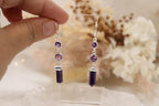 Amethyst Earrings | Triple Drop Set
