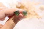 Moldavite Raw Earrings | 2.8g