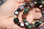 Ocean Jasper Cubed Bracelet | 8mm Round + 10mm Cube