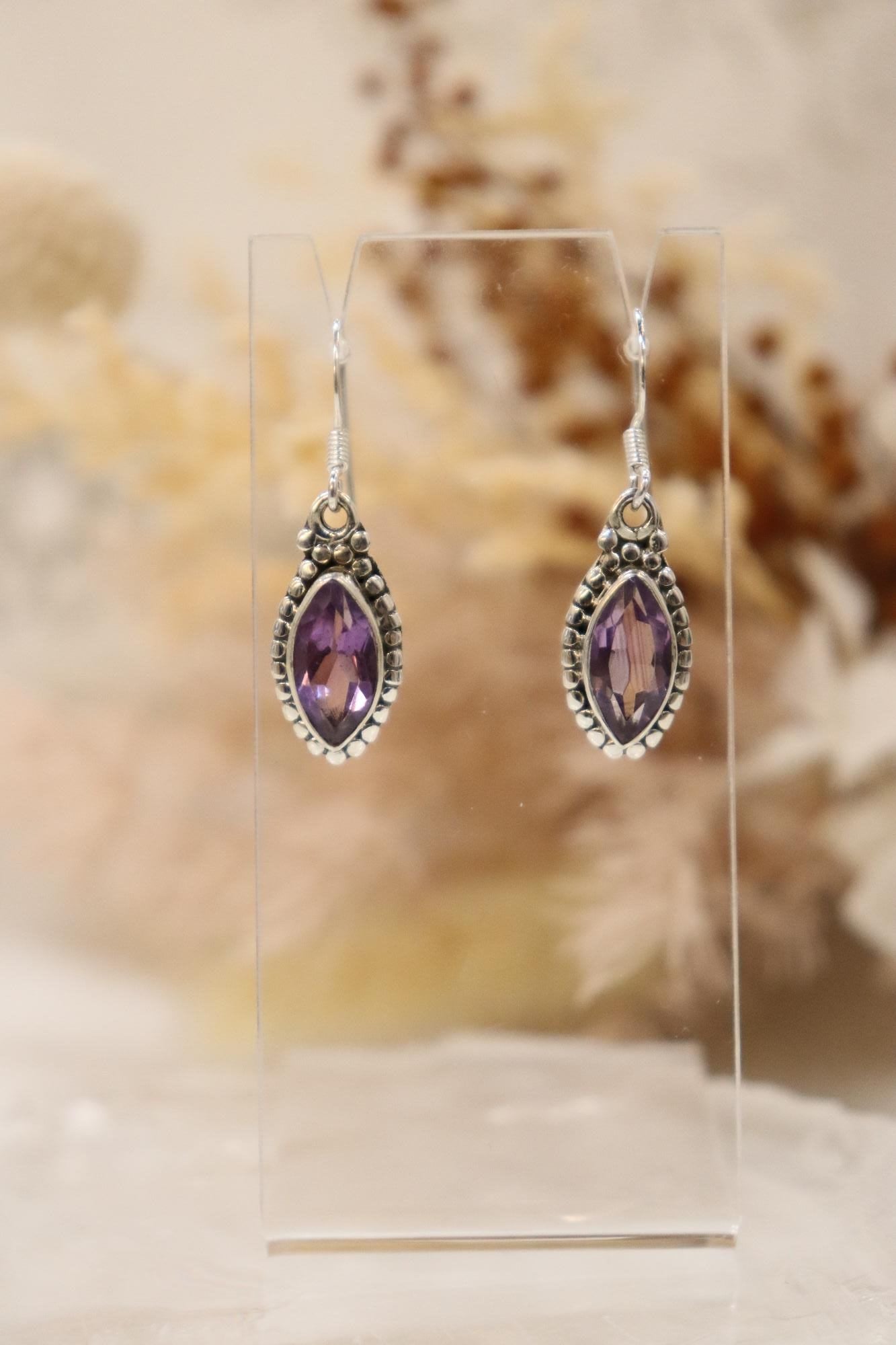 Amethyst Earrings | Eye Drop Set