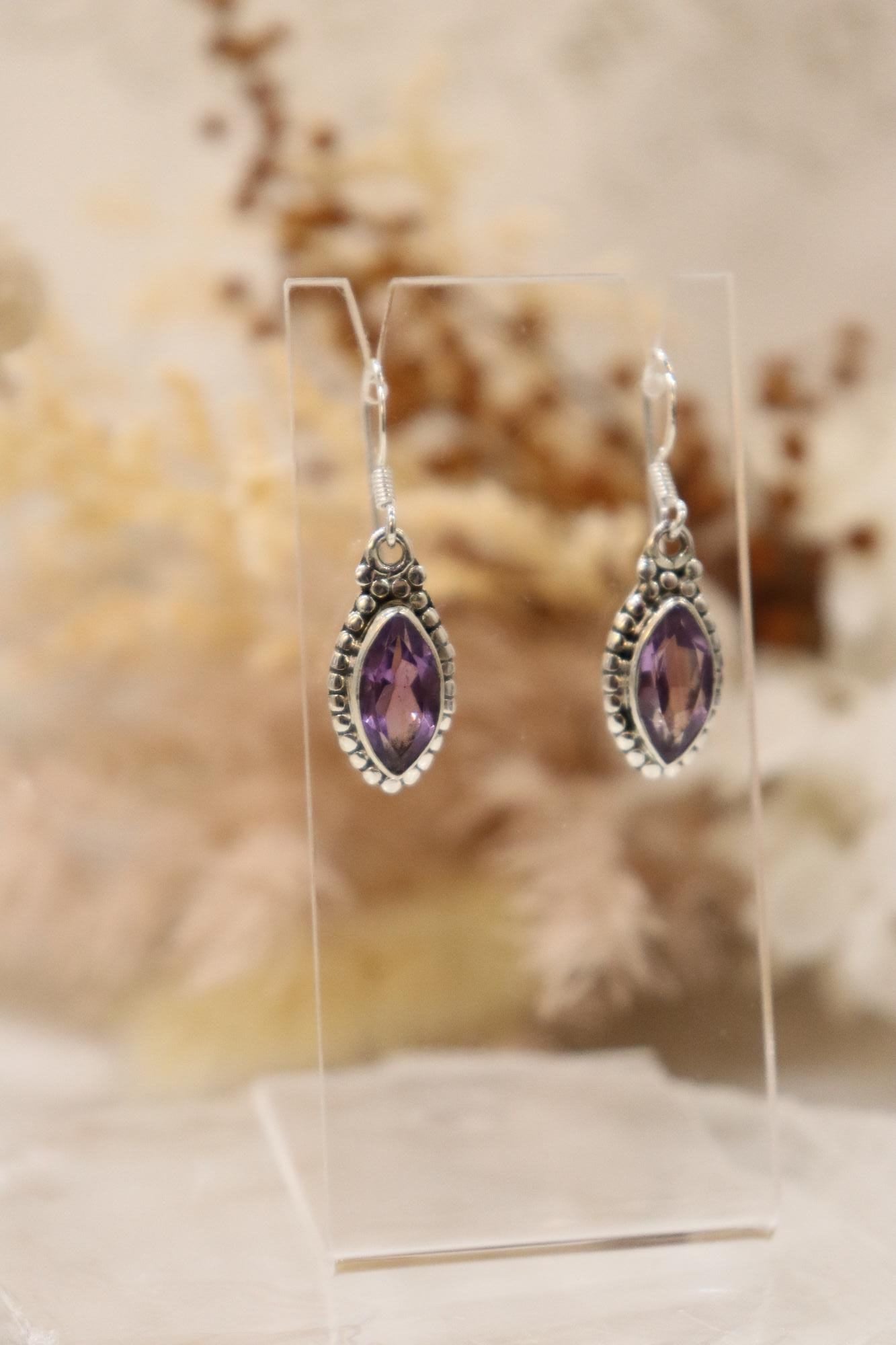 Amethyst Earrings | Eye Drop Set