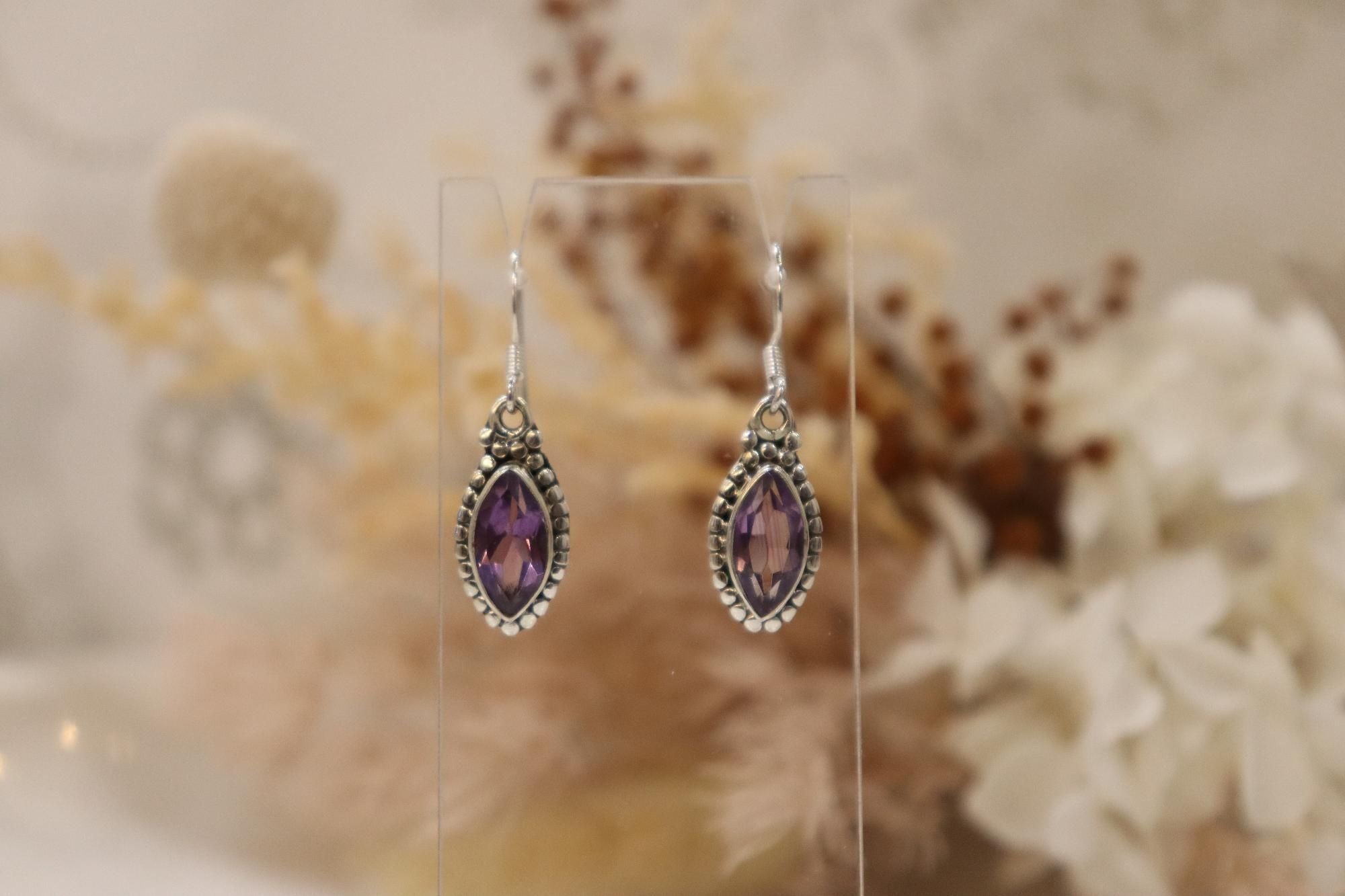Amethyst Earrings | Eye Drop Set