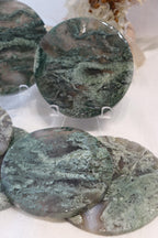 Moss Agate Round Slab