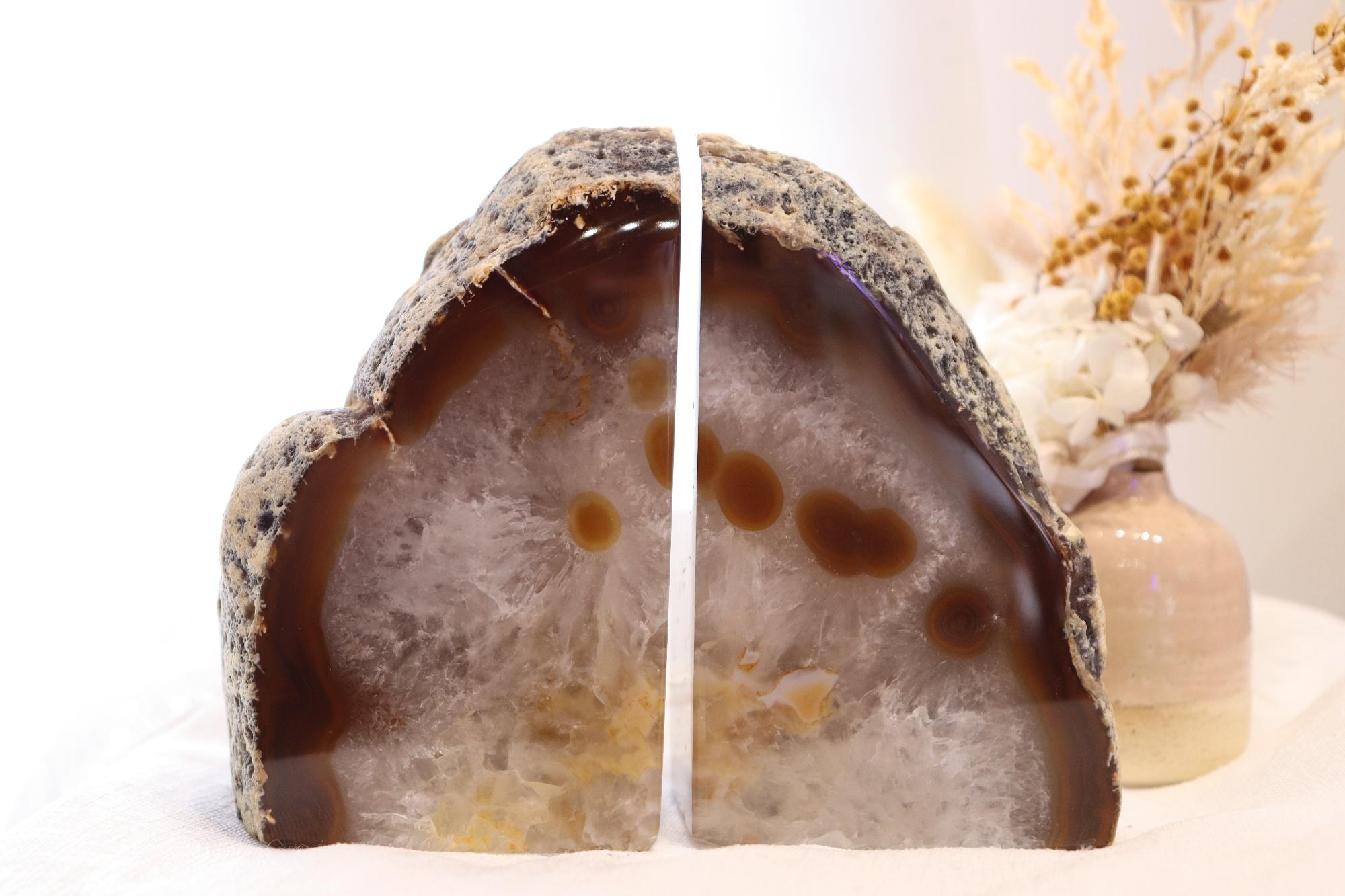 Agate Bookends Set Medium