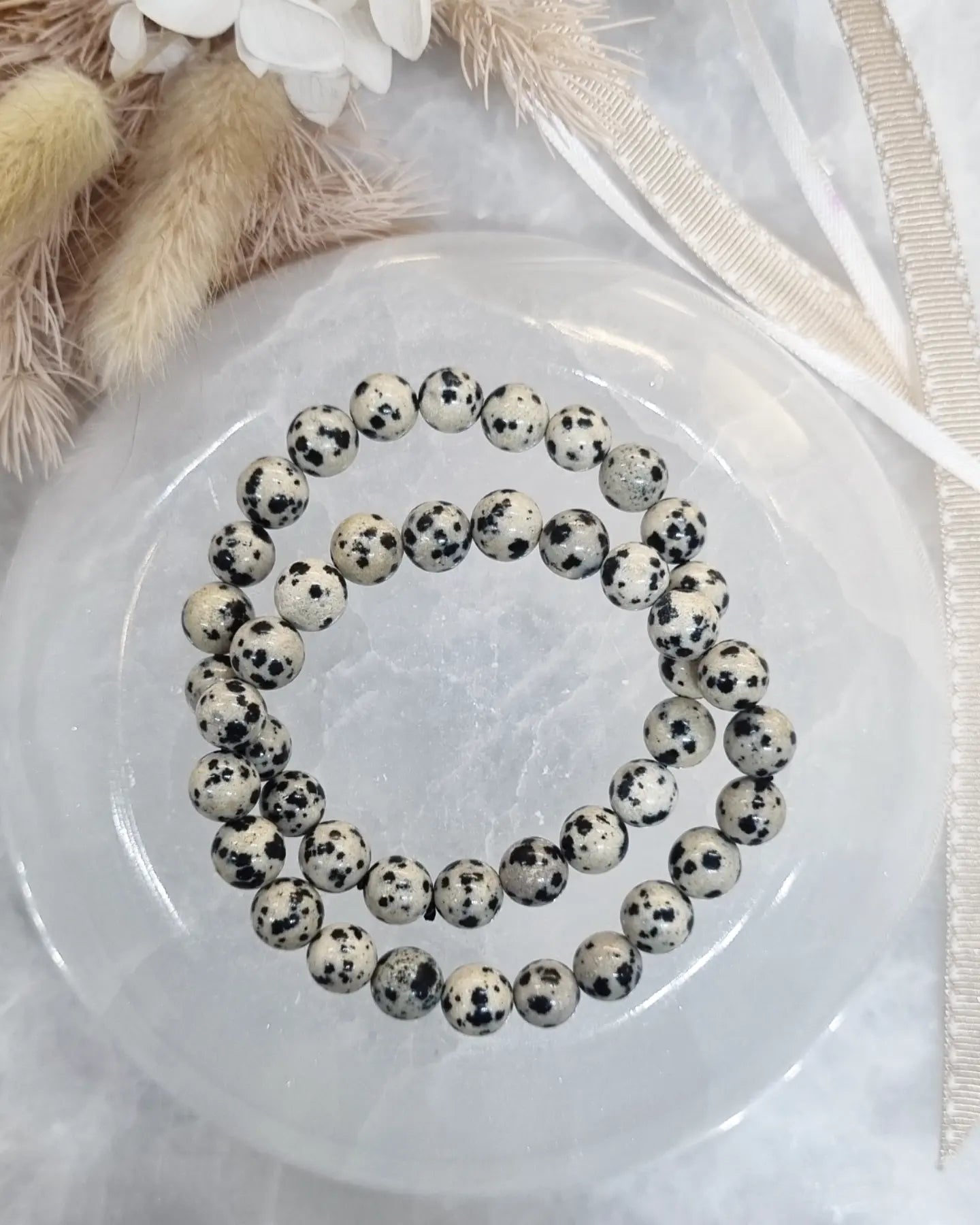 Dalmation Jasper Bracelet | 8mm