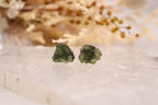 Moldavite Raw Earrings | 2.8g