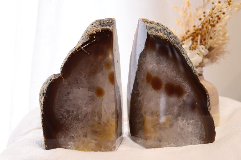 Agate Bookends Set Medium