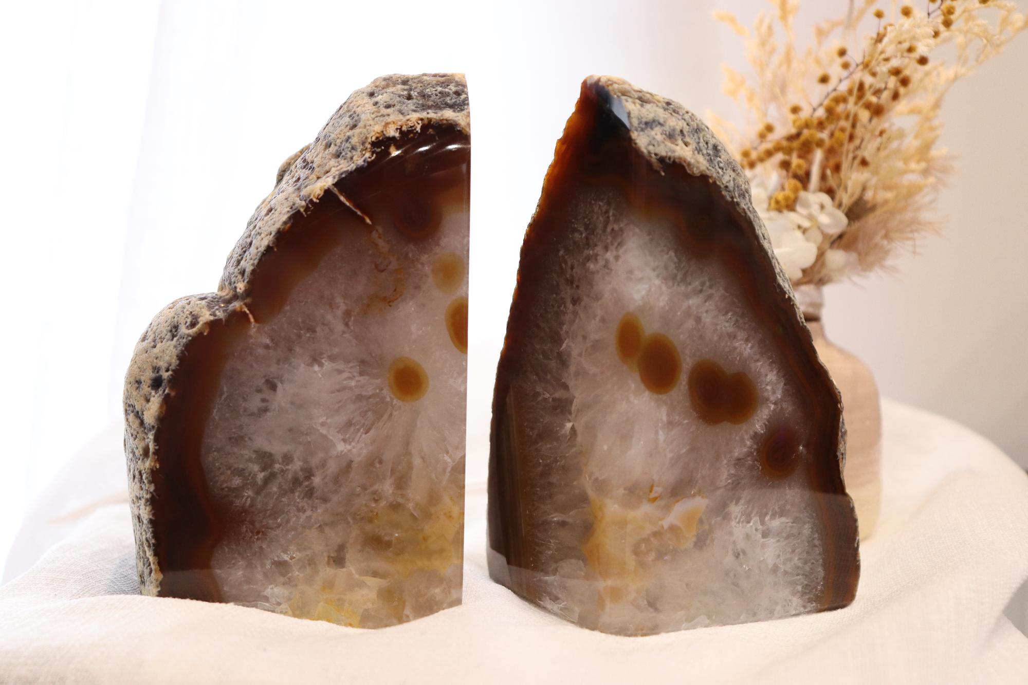 Agate Bookends Set Medium