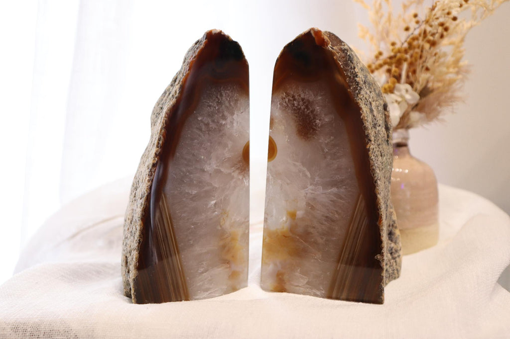 Agate Bookends Set Medium