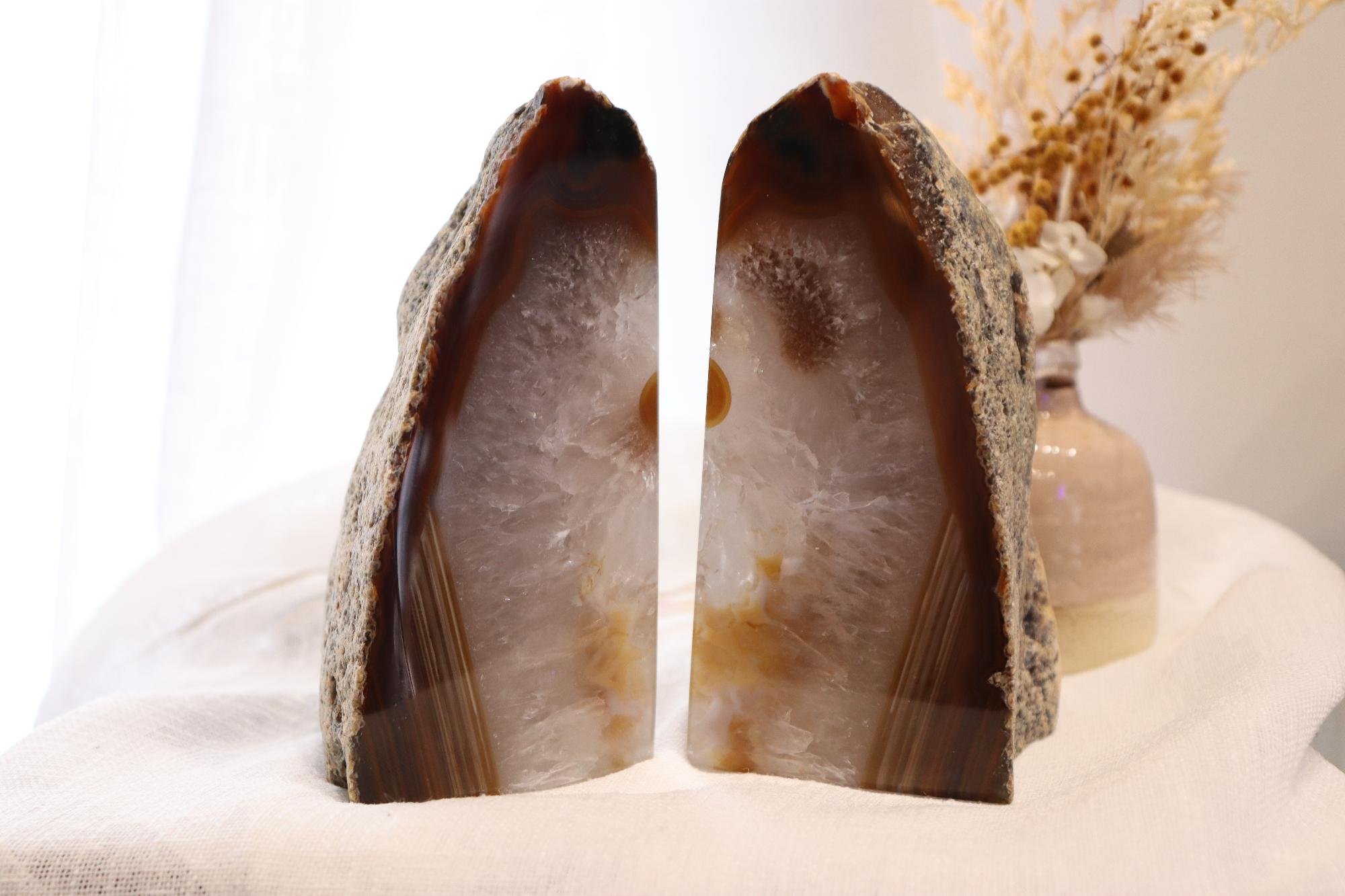 Agate Bookends Set Medium
